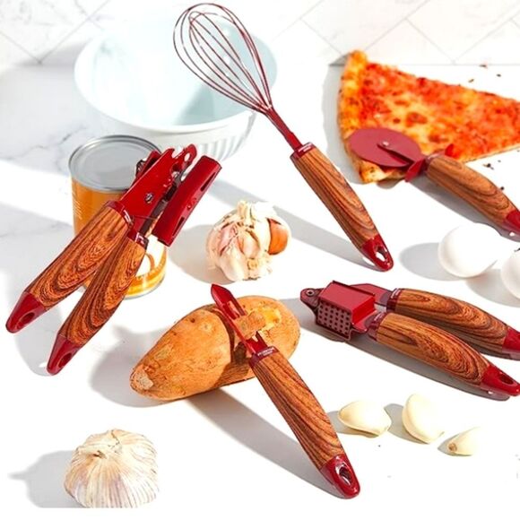 Phantom Chef 5 Piece Kitchen Gadget Set- Red - Picture 2 of 14